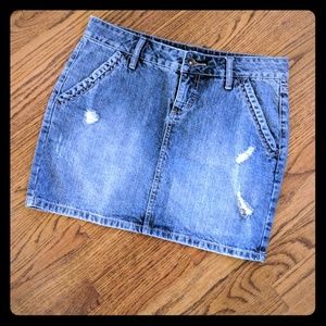 Apt 9 Distressed Denim Skirt